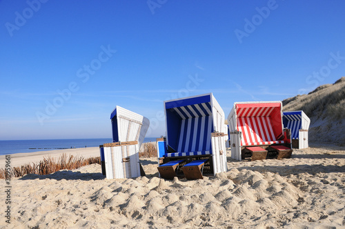 Strandkorb an der Nordsee Ostsee