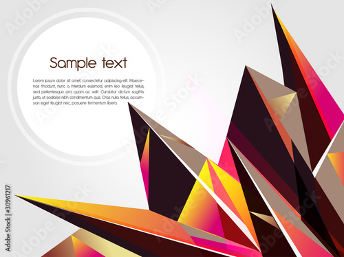 Abstract background with brown shapes