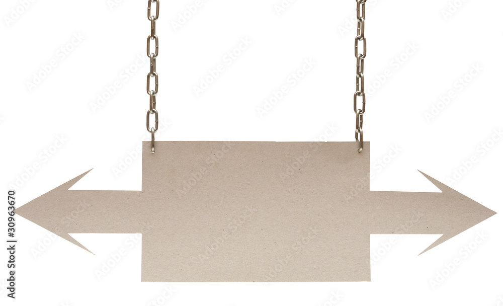 Cardboard navigation arrows Cardboard navigation arrows