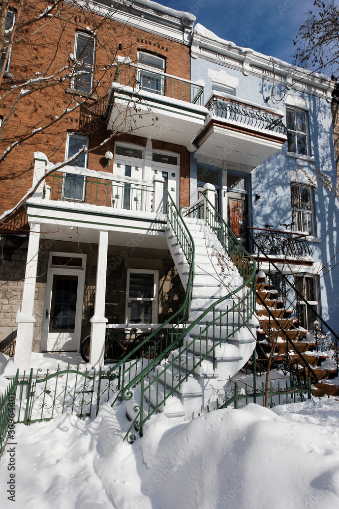 Fototapeta premium Condo hiver