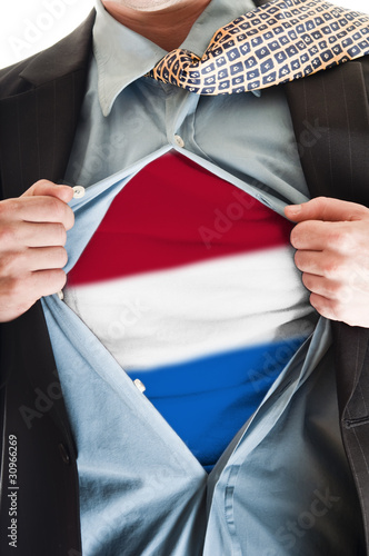 Holland flag on shirt