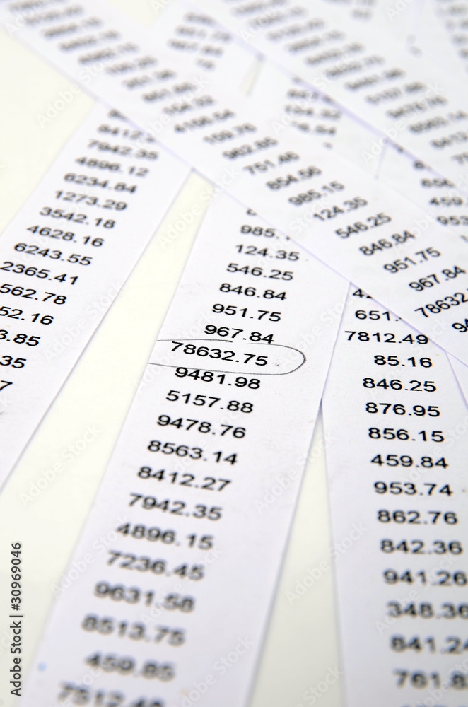 Obraz premium financial data