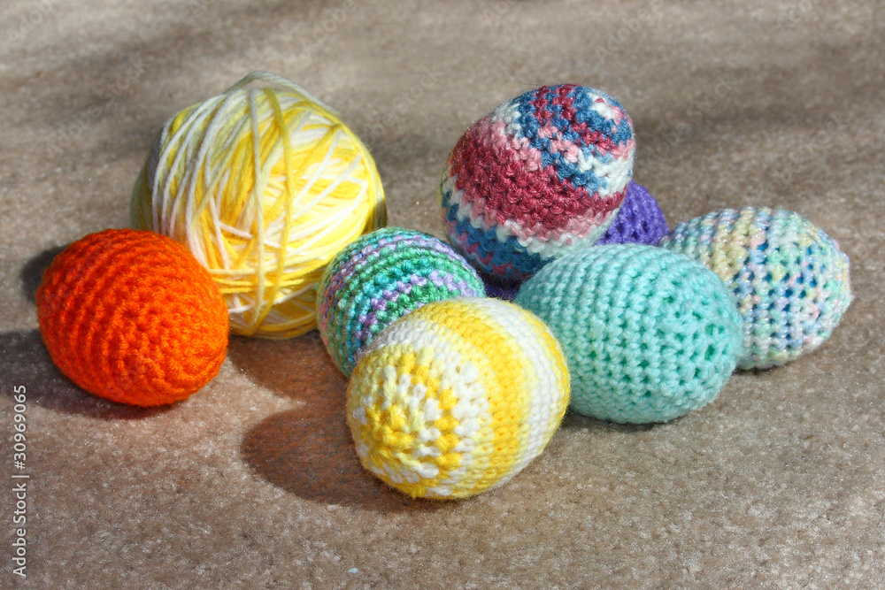crochet eggs and yarn ball crochet eggs and yarn ball