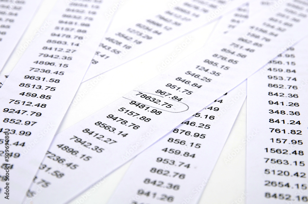 Obraz premium financial data