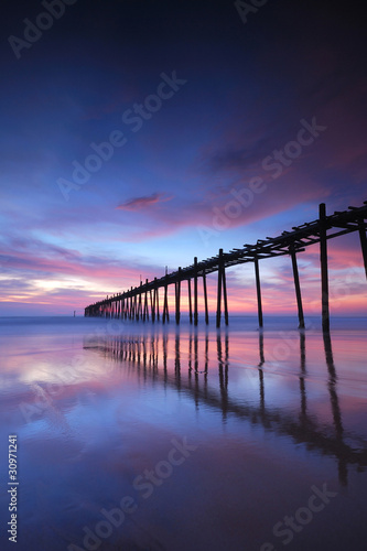 Wallpaper Mural Wood bridge Torontodigital.ca