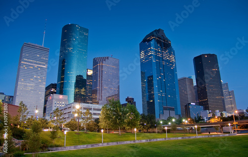 Downtown Houston by night