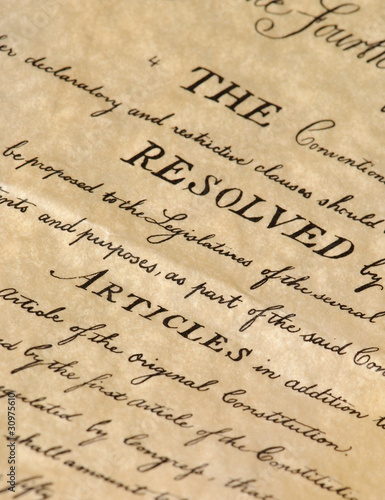 United States Declaration of Independence - closeup