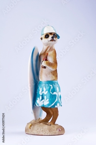 Posing Meerkat figureine photo