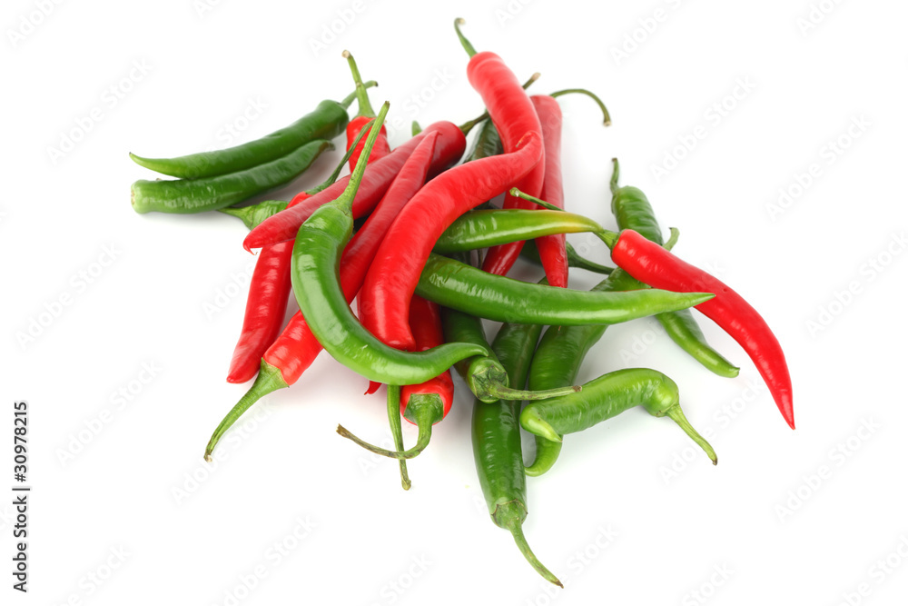 mixed chilli pile