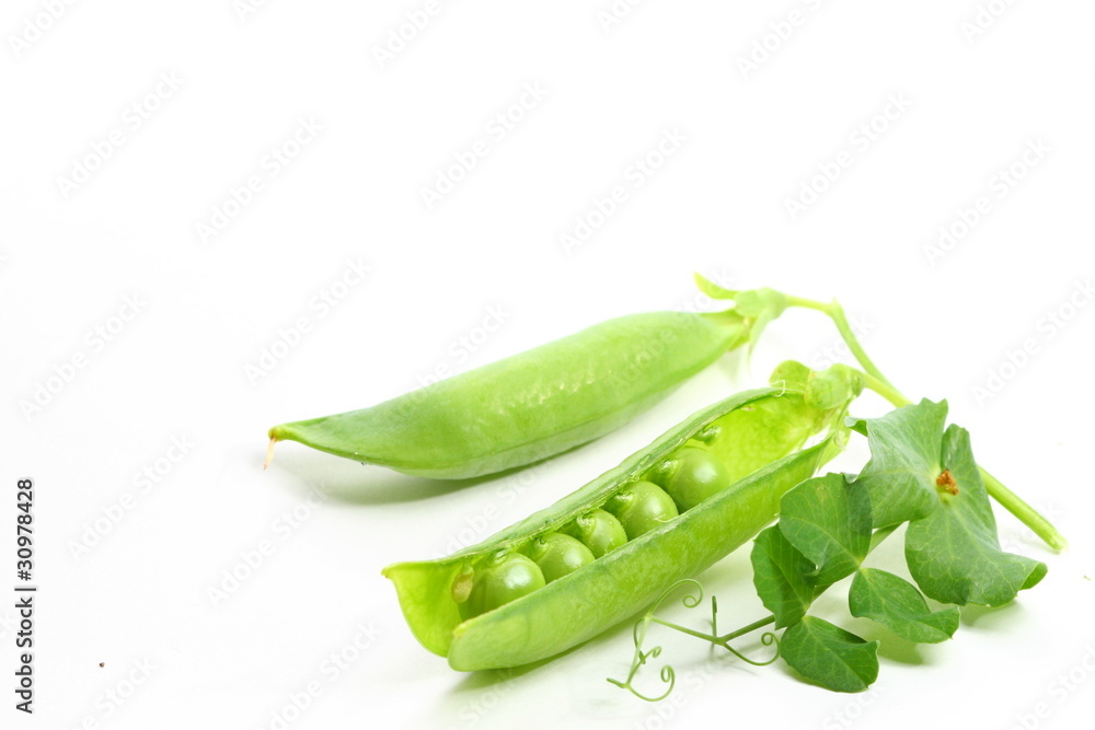 isolated peas