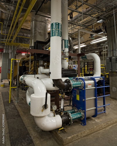 Heat exchanger on 2.5 megawatt generator