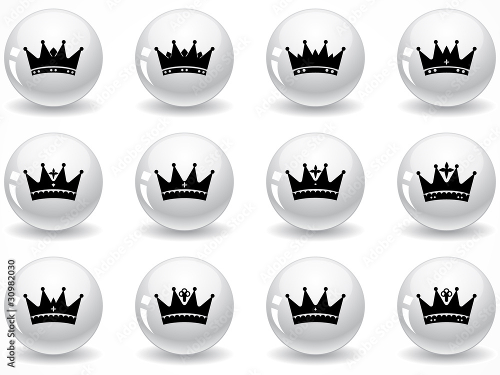 Glossy grey buttons Glossy grey buttons