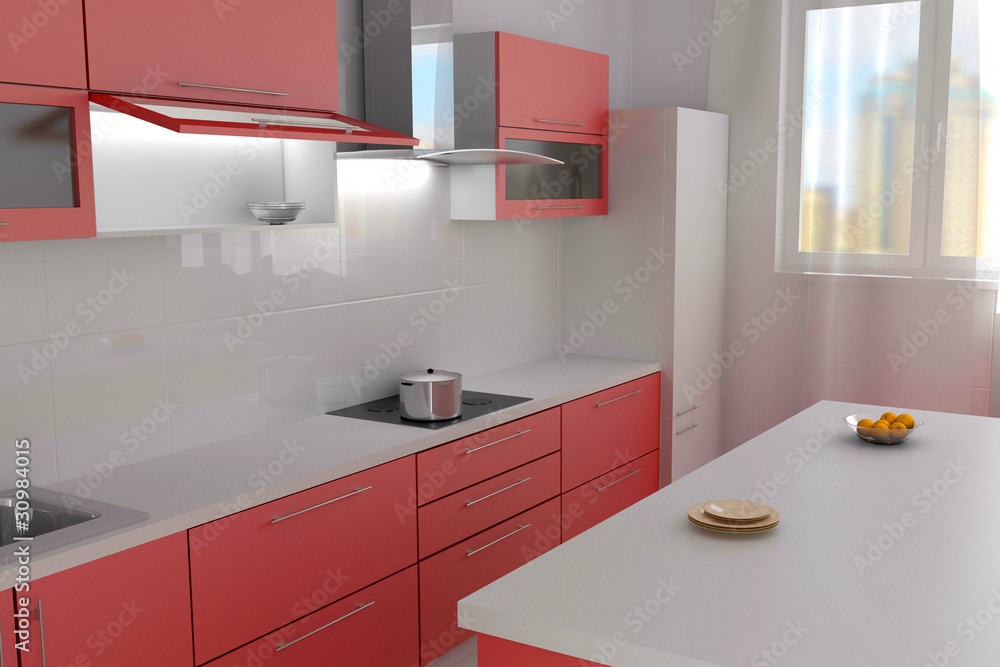 Kitchen Stock Illustration | Adobe Stock