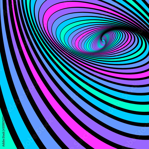 Whirl spiral movement. Abstract color background.