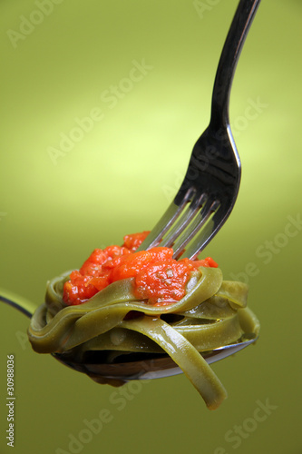Grüne Linguine