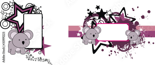 koala baby cartoon copyspace