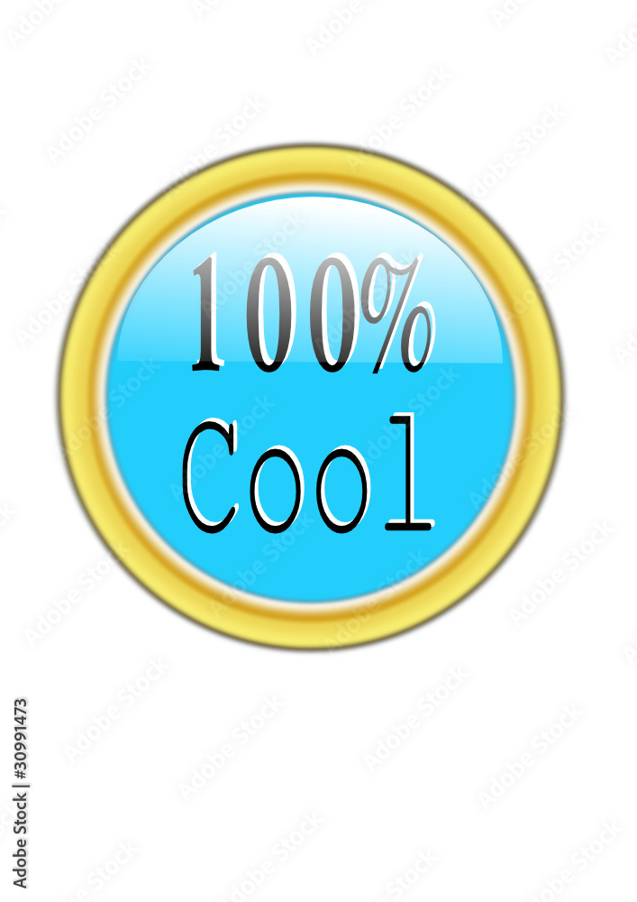 100% cool icon