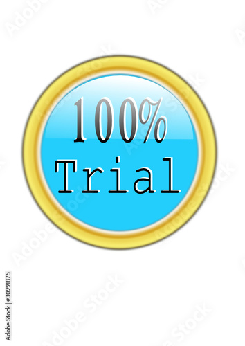 100% trial icon