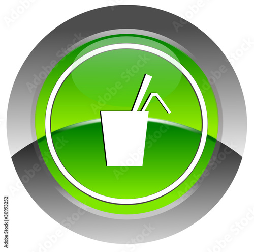 Drink glossy icon