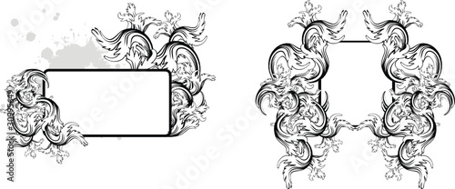heraldic coat of arms copyspace billboard in vector format
