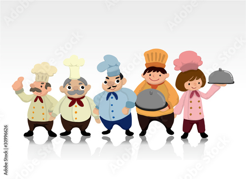 cartoon chef card