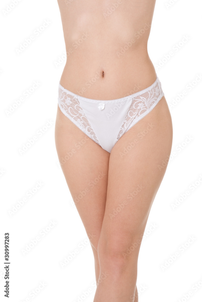 Young Caucasian woman modeling lingerie Young Caucasian woman modeling lingerie