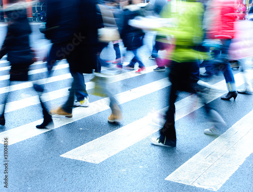 people on zebra crossing