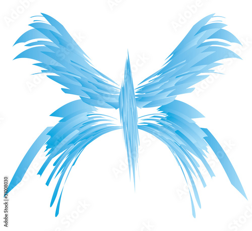 papillon bleu