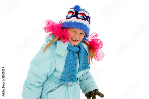 Little Girl in Winter Clothes