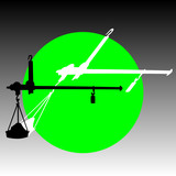 vector illustration of a balance