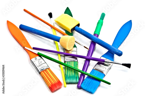 Colorful Paint Brushes