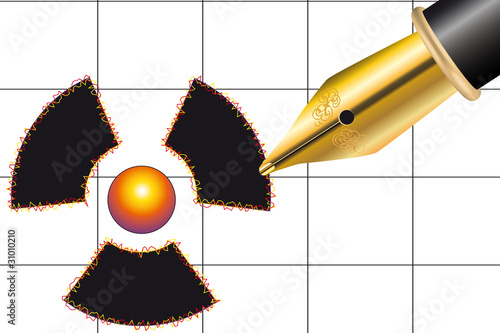 Schreiben Strahlung Angst