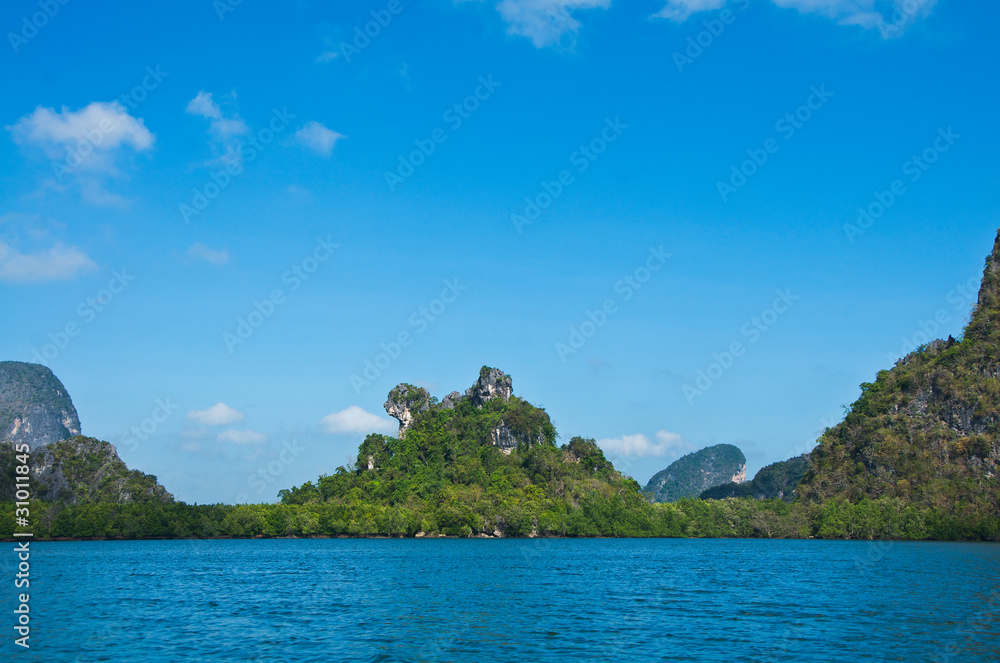 Obraz premium Islands and sea in Southern Thailand.