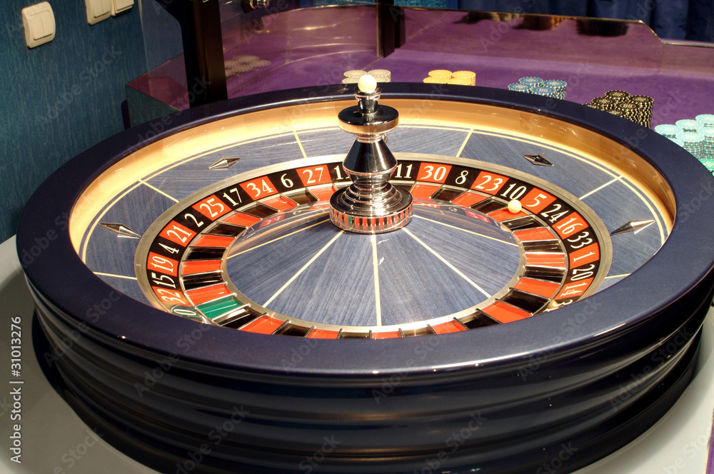 Naklejka premium table roulette