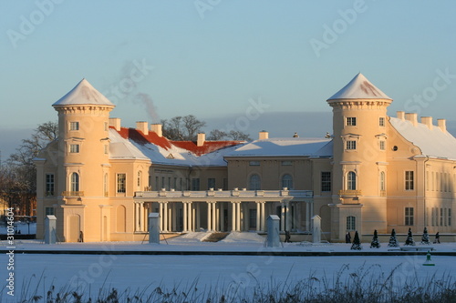Castle Rheinsberg in winter