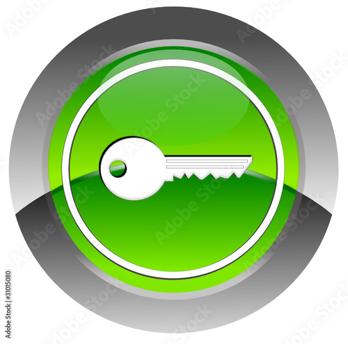 Key glossy icon