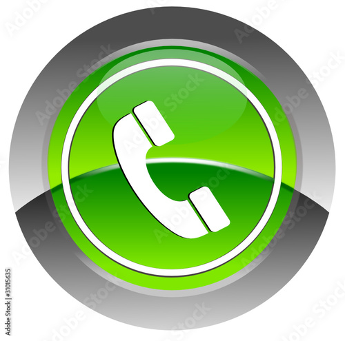 Phone glossy icon