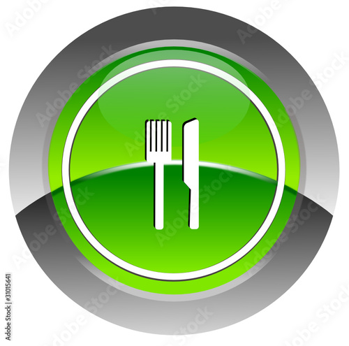 Food glossy icon