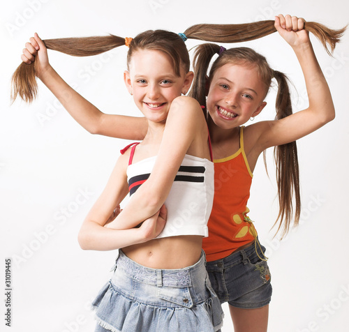 two little girls