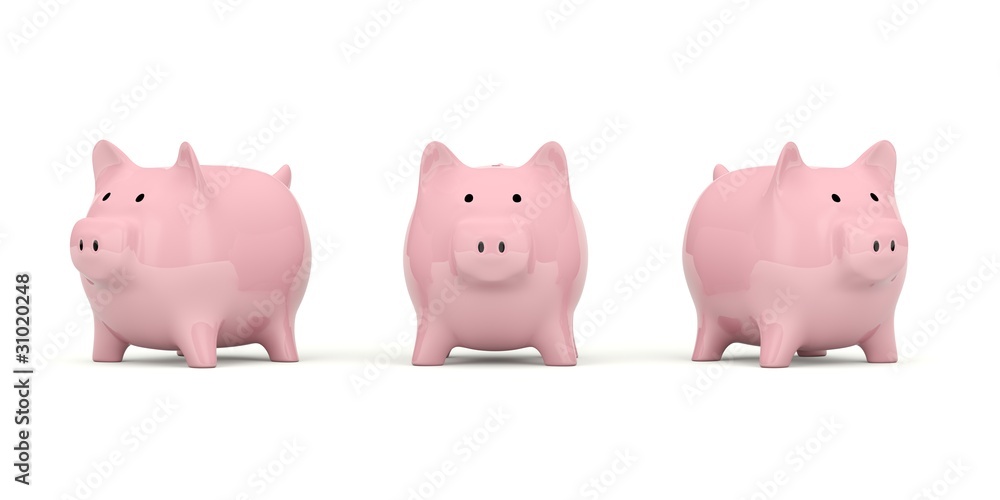 Piggy Bank isolated on white