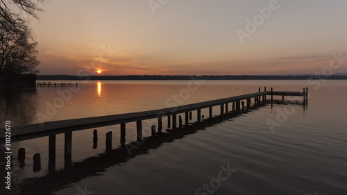 sunset at lake Starnberg © magann