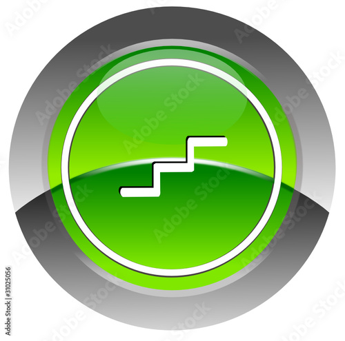 Escalator glossy icon