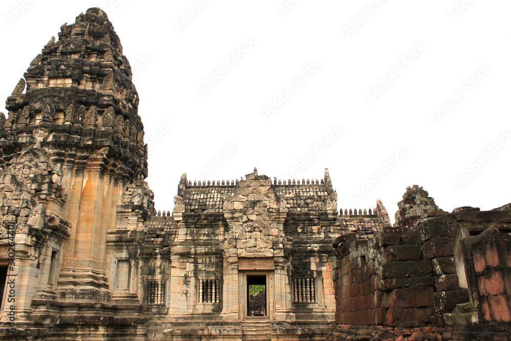 Ancient architecture at Prasat Phimai stone sanctuary, Korat