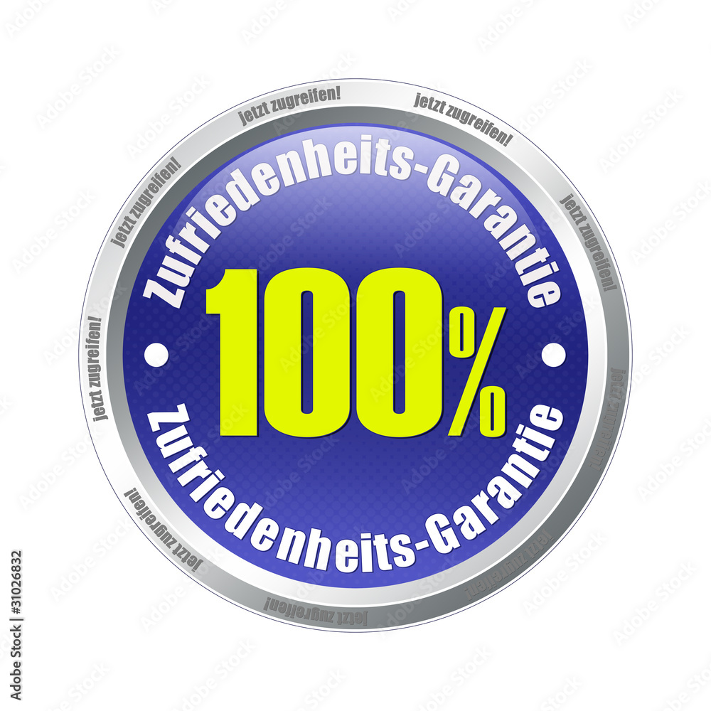100% zufriedenheit zufriedenheitsgarantie blue button 100% zufriedenheit zufriedenheitsgarantie blue button