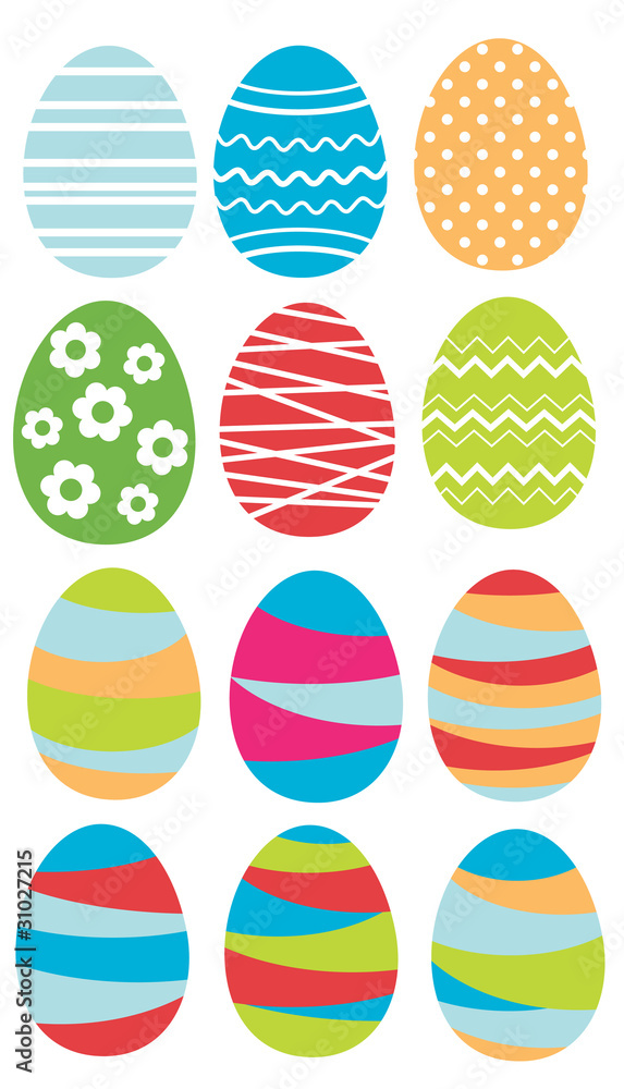 Set of easter eggs Set of easter eggs