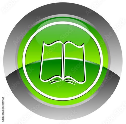 Book glossy icon