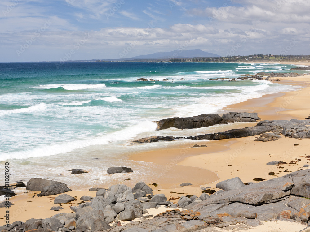 Coila Beach From Bingie Bingie Point, New South Wales Coila Beach From Bingie Bingie Point, New South Wales