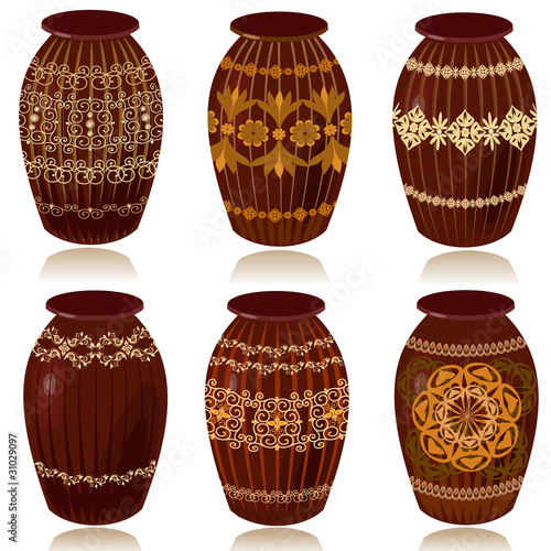 Decorative ceramic vases