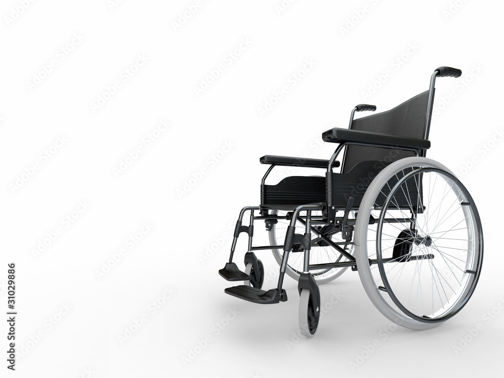 Wheelchair. 3d