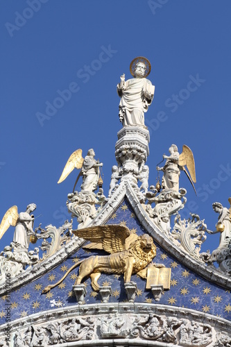dettaglio della facciata della basilica di San Marco a Venezia Fototapet